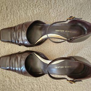 Antonio Melani, M & M Brown, Size 8.5 M, 3" heels. Style is called Melanie.